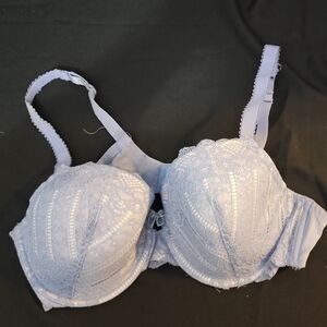 Delicate Lace Women's Bra in Soft Blue